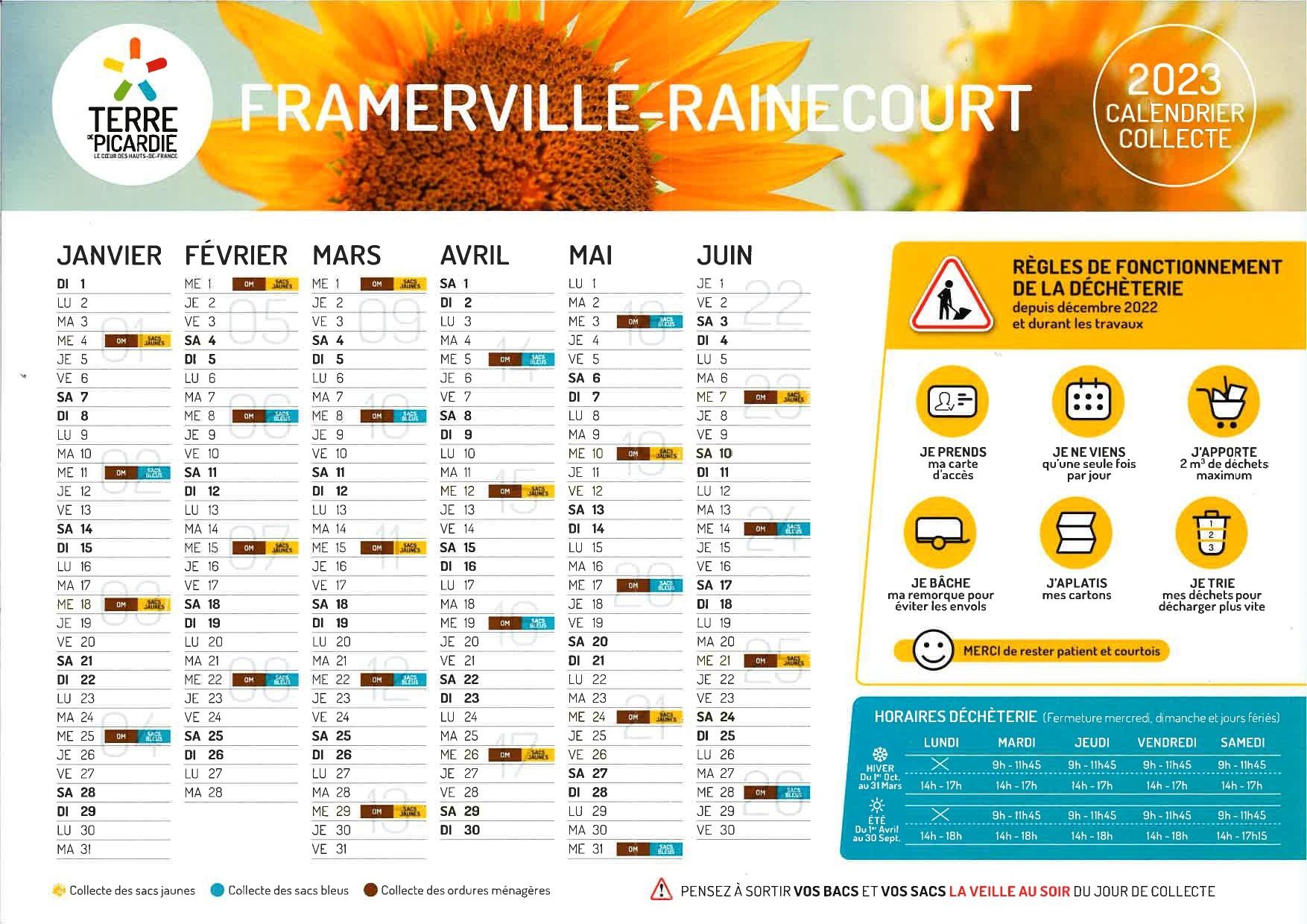 Calendrier 2023