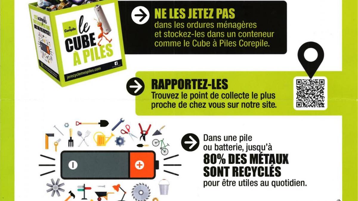 Recycler vos piles